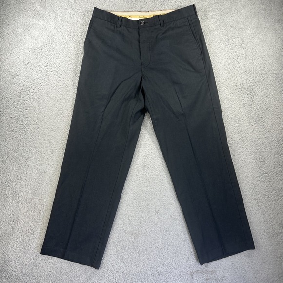 Tommy Bahama Pants Mens 34x32 Black Stretch Relaxed Casual Dress Slacks Trousers - Picture 1 of 10